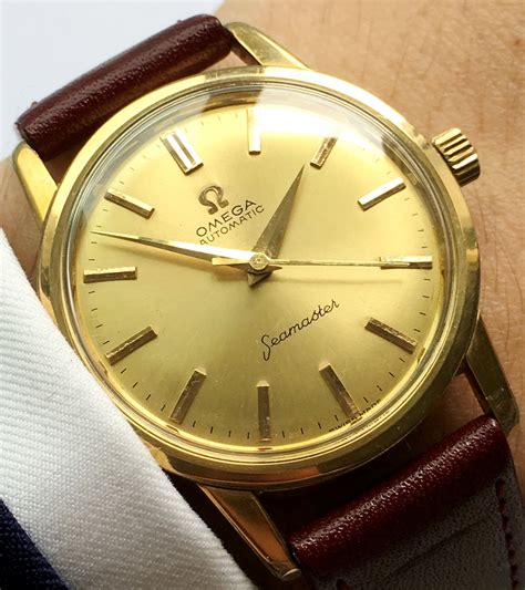 gold omega seamaster vintage|omega seamaster vintage for sale.